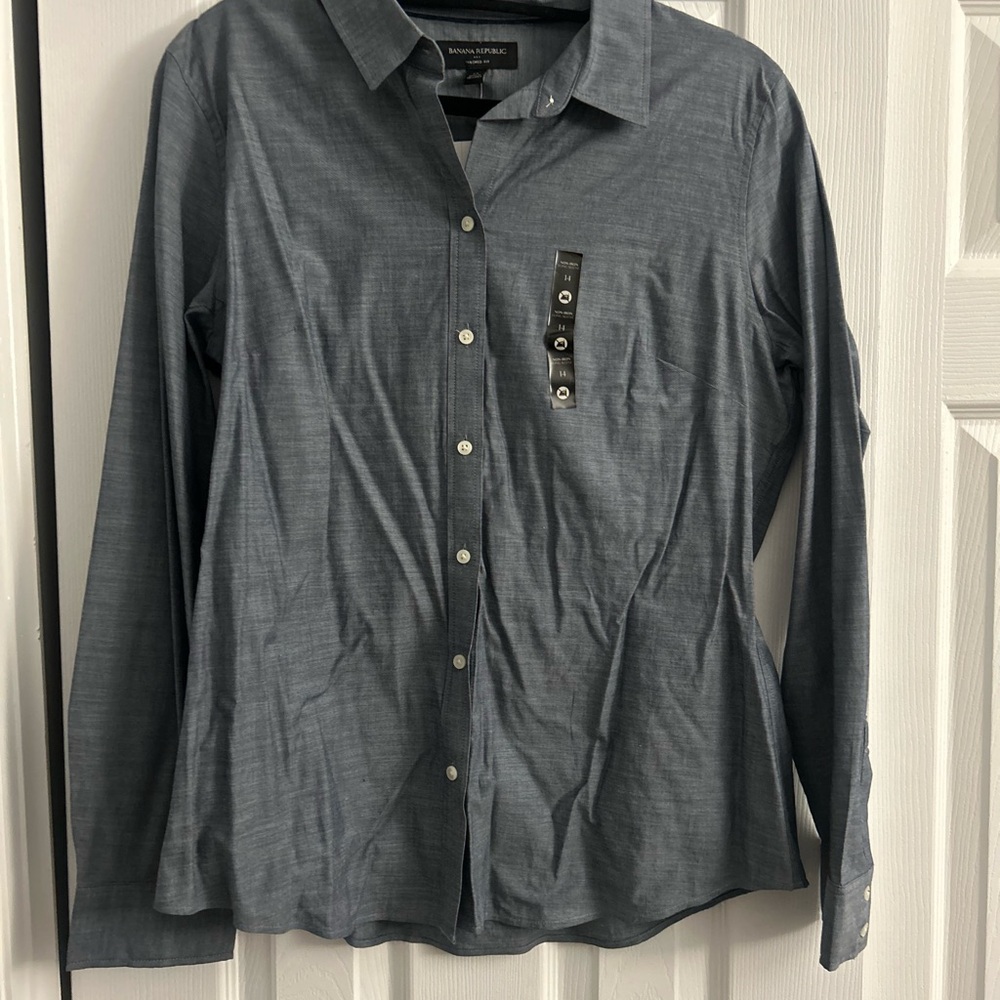 Banana Republic Women's Denim Button-Down Shirt